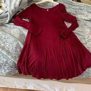 Crimson Long Sleeve Tunic